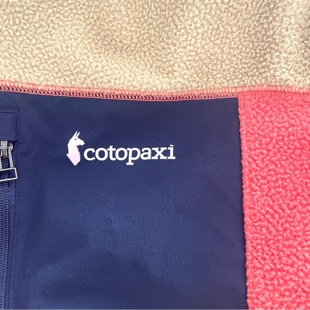 Cotopaxi Women’s Coral, Navy Blue and Tan Fleece XL - Picture 3 of 8